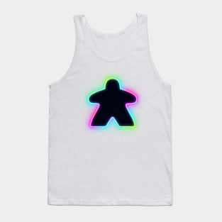 Neon Retro Board Game Meeple Tank Top